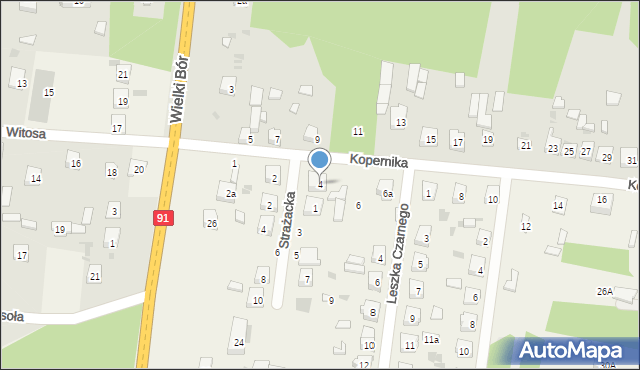Gomunice, Kopernika Mikołaja, 4, mapa Gomunice