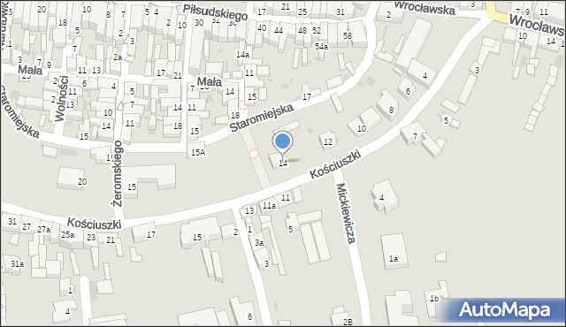 Góra, Kościuszki Tadeusza, gen., 14, mapa Góra