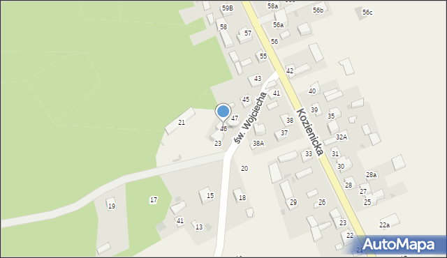 Góra Puławska, Kozienicka, 46, mapa Góra Puławska