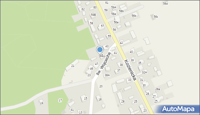 Góra Puławska, Kozienicka, 49, mapa Góra Puławska