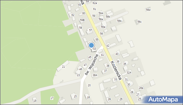 Góra Puławska, Kozienicka, 51, mapa Góra Puławska