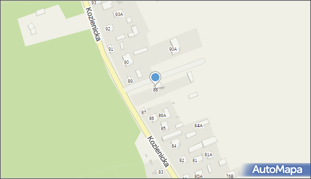 Góra Puławska, Kozienicka, 88, mapa Góra Puławska