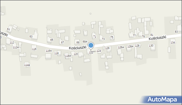 Góra Siewierska, Kościuszki Tadeusza, gen., 122, mapa Góra Siewierska