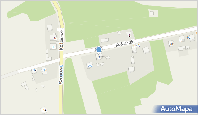 Góra Siewierska, Kościuszki Tadeusza, gen., 2, mapa Góra Siewierska