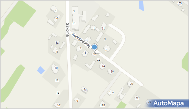 Górki, Konopnickiej Marii, 10, mapa Górki