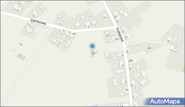 Górki Noteckie, Kolejowa, 13a, mapa Górki Noteckie