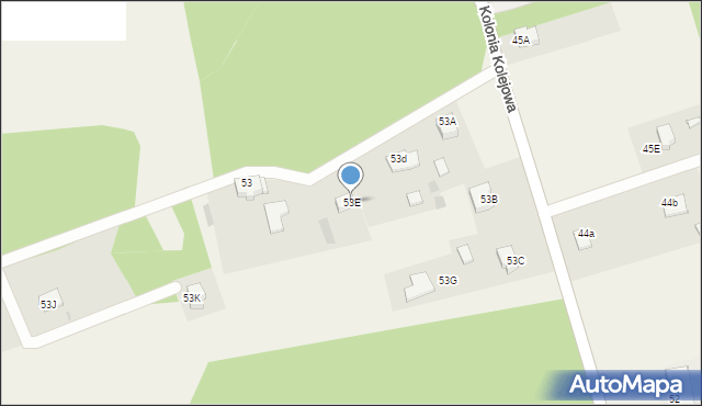 Górki Noteckie, Kolonia Kolejowa, 53E, mapa Górki Noteckie