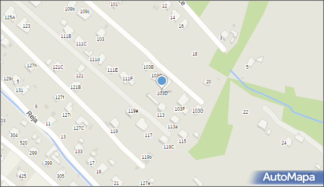 Gorlice, Kościuszki Tadeusza, gen., 103D, mapa Gorlic