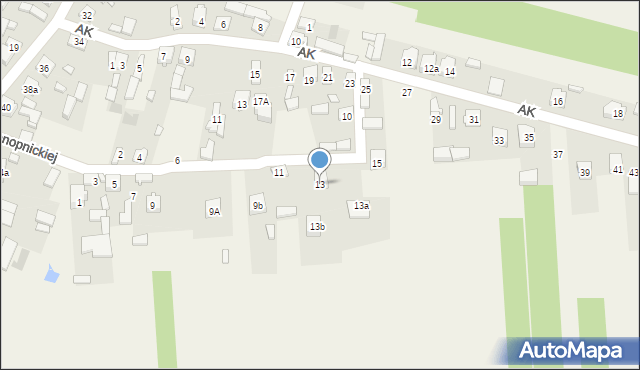 Gorzędów, Konopnickiej Marii, 13, mapa Gorzędów