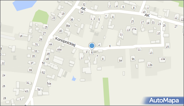 Gorzędów, Konopnickiej Marii, 5, mapa Gorzędów