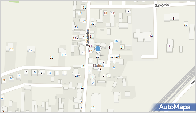 Gorzkowice, Kościelna, 10, mapa Gorzkowice