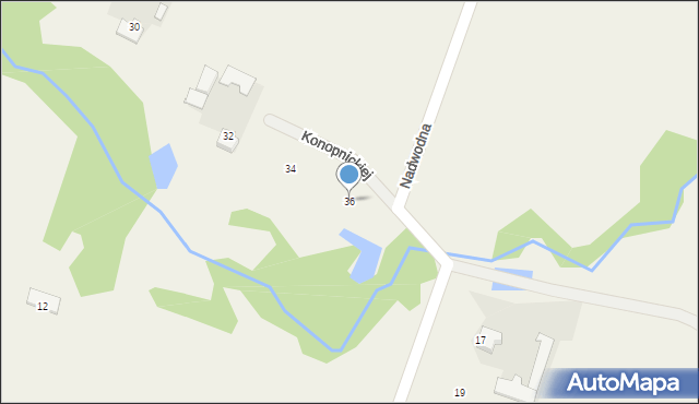 Górzno, Konopnickiej Marii, 36, mapa Górzno