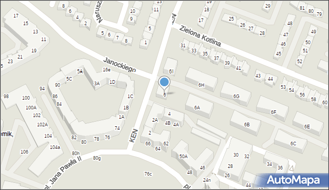 Gorzów Wielkopolski, Komisji Edukacji Narodowej, 6, mapa Gorzów Wielkopolski