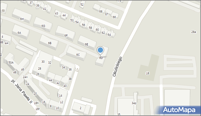 Gorzów Wielkopolski, Komisji Edukacji Narodowej, 6D, mapa Gorzów Wielkopolski