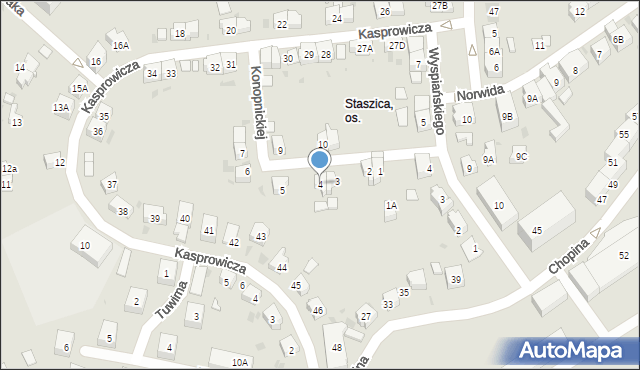 Gorzów Wielkopolski, Konopnickiej Marii, 4, mapa Gorzów Wielkopolski