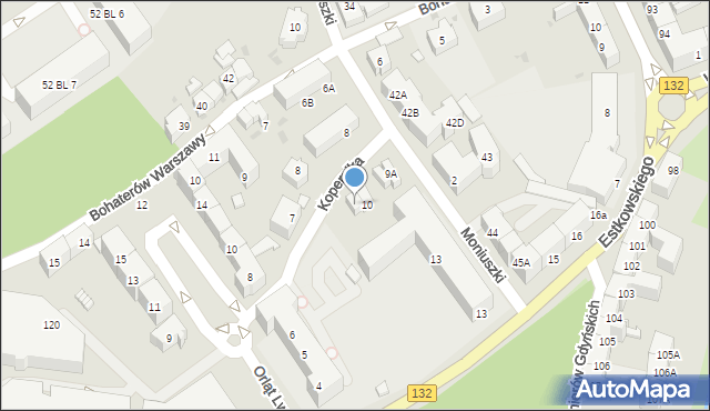 Gorzów Wielkopolski, Kopernika Mikołaja, 11, mapa Gorzów Wielkopolski