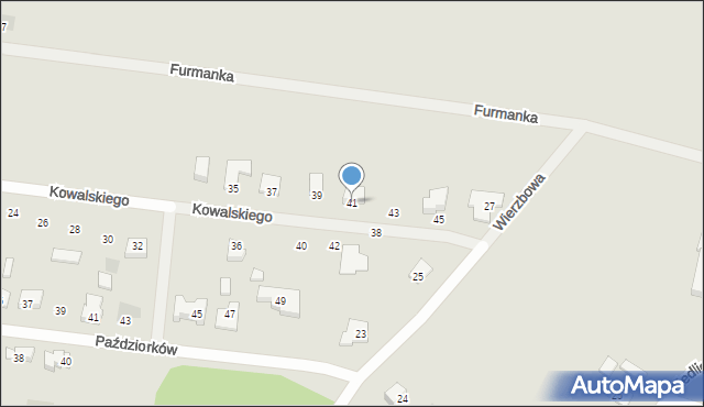 Gorzów Wielkopolski, Kowalskiego Kazimierza, 41, mapa Gorzów Wielkopolski