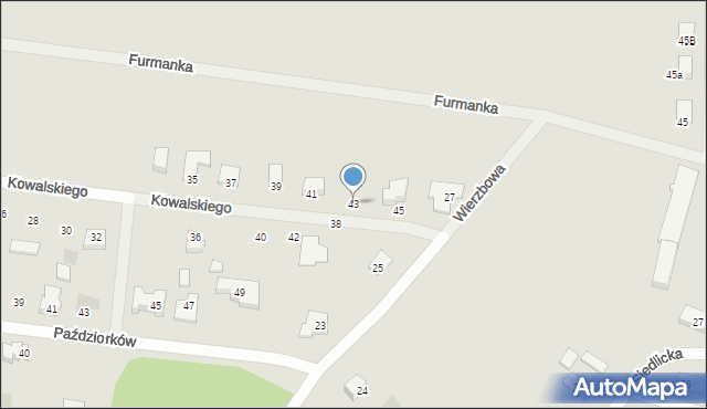 Gorzów Wielkopolski, Kowalskiego Kazimierza, 43, mapa Gorzów Wielkopolski