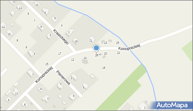 Gorzyce, Konopnickiej Marii, 16, mapa Gorzyce