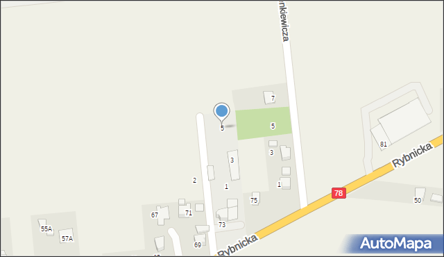 Gorzyce, Konopnickiej Marii, 5, mapa Gorzyce