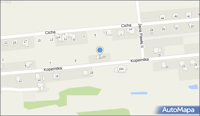 Gorzyce, Kopernika Mikołaja, 11, mapa Gorzyce