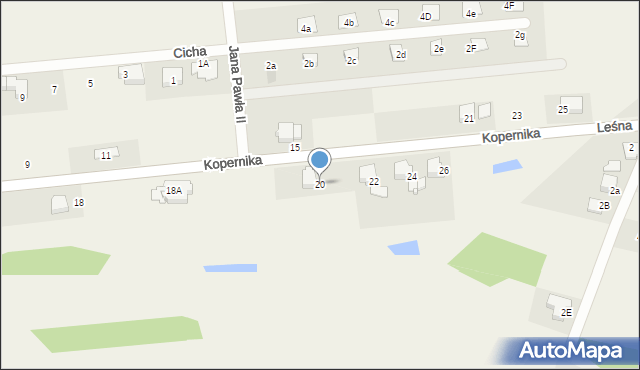 Gorzyce, Kopernika Mikołaja, 20, mapa Gorzyce