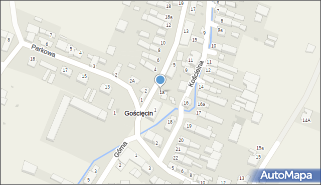 Gościęcin, Kozielska, 3, mapa Gościęcin