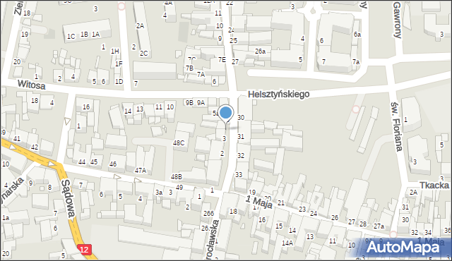 Gostyń, Kolejowa, 4, mapa Gostyń