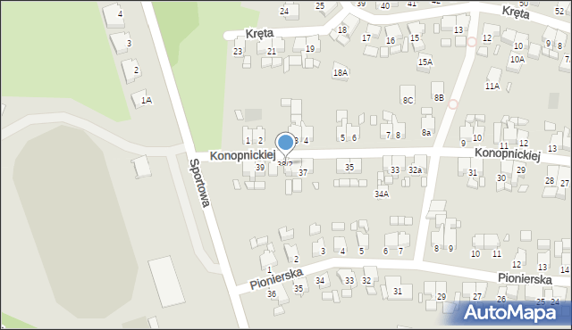 Gostyń, Konopnickiej Marii, 38/2, mapa Gostyń