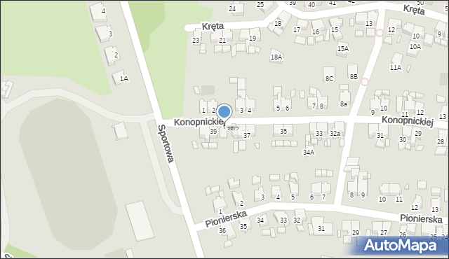 Gostyń, Konopnickiej Marii, 39a, mapa Gostyń