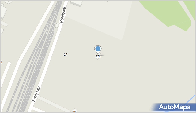 Gostynin, Kolejowa, 27b, mapa Gostynin