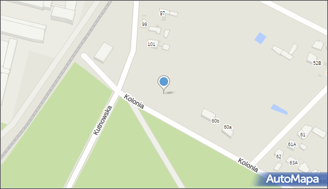 Gostynin, Kolonia, 60d, mapa Gostynin