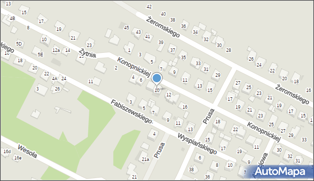 Gostynin, Konopnickiej Marii, 10, mapa Gostynin