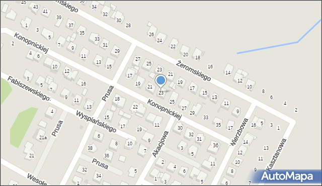 Gostynin, Konopnickiej Marii, 23, mapa Gostynin