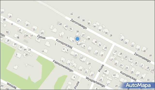 Gostynin, Konopnickiej Marii, 7, mapa Gostynin