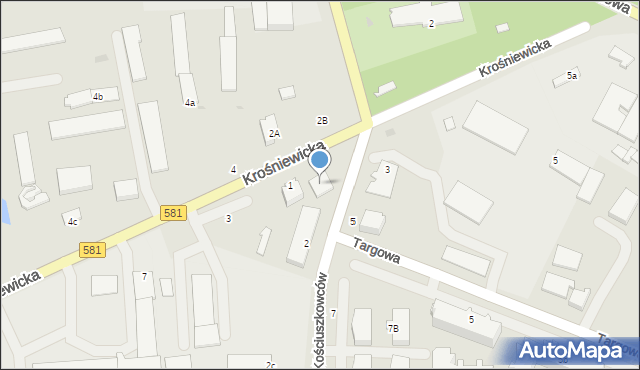 Gostynin, Kościuszkowców, 2d, mapa Gostynin