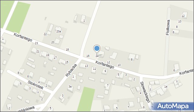 Goszcz, Korfantego Wojciecha, 14, mapa Goszcz