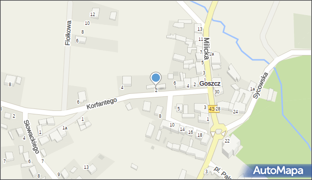Goszcz, Korfantego Wojciecha, 2, mapa Goszcz