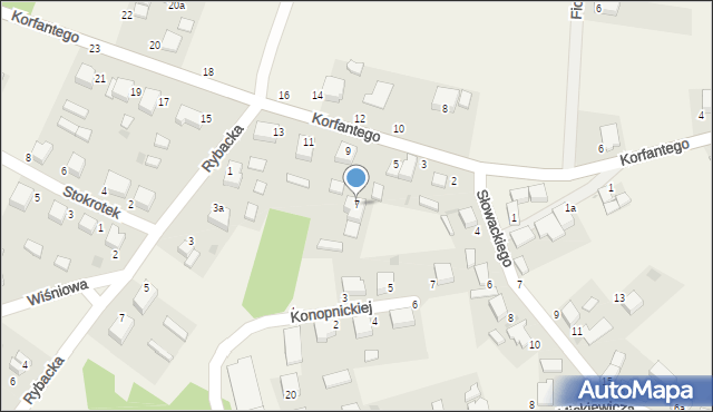 Goszcz, Korfantego Wojciecha, 7, mapa Goszcz