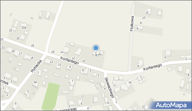 Goszcz, Korfantego Wojciecha, 8, mapa Goszcz