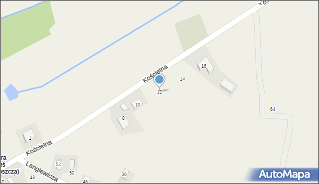 Goszcza, Kościelna, 12, mapa Goszcza