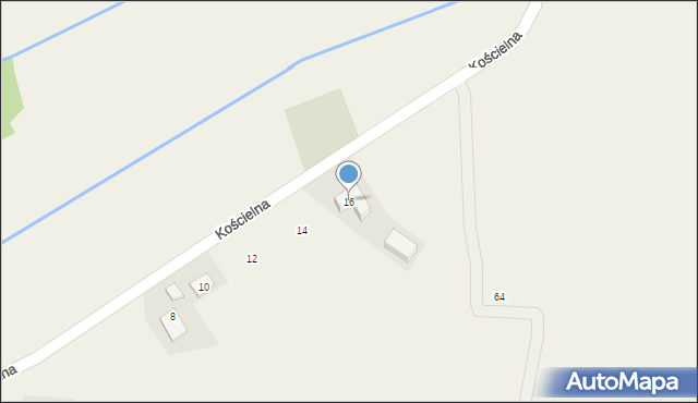 Goszcza, Kościelna, 16, mapa Goszcza
