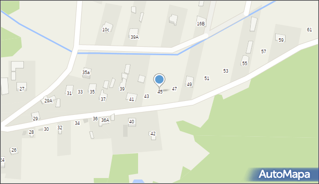 Gózd, Kościelna, 45, mapa Gózd