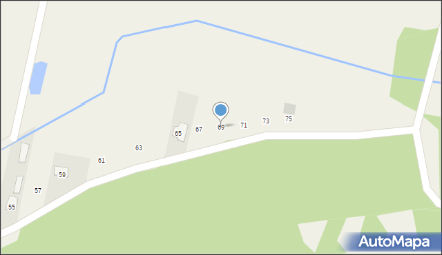 Gózd, Kościelna, 69, mapa Gózd