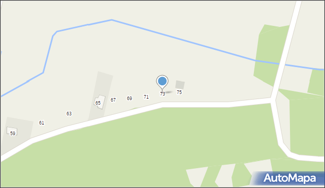 Gózd, Kościelna, 73, mapa Gózd