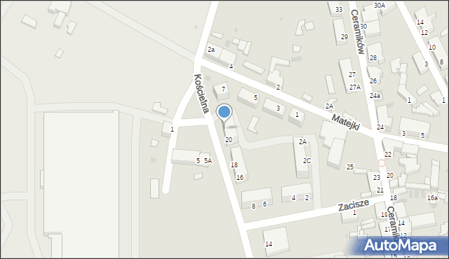Gozdnica, Kościelna, 22, mapa Gozdnica