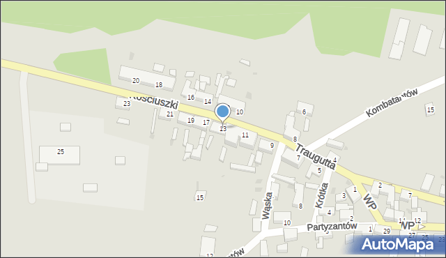 Gozdnica, Kościuszki Tadeusza, gen., 13, mapa Gozdnica