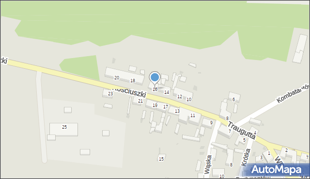 Gozdnica, Kościuszki Tadeusza, gen., 16, mapa Gozdnica