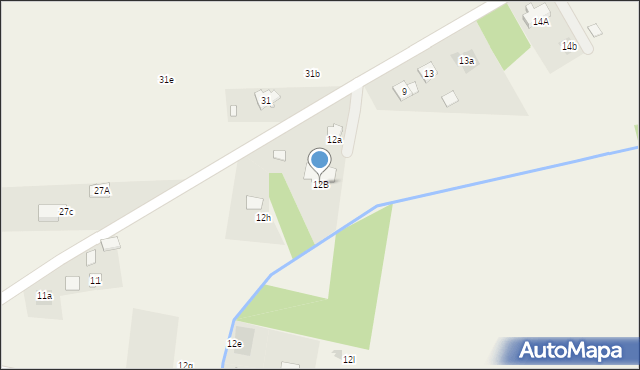 Grabów nad Pilicą, Kolejowa, 12B, mapa Grabów nad Pilicą