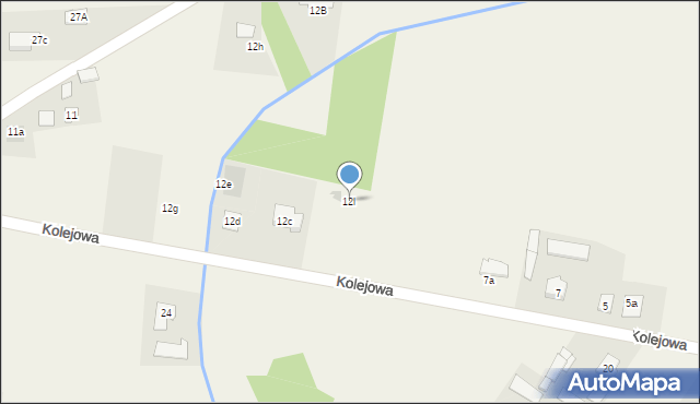 Grabów nad Pilicą, Kolejowa, 12l, mapa Grabów nad Pilicą